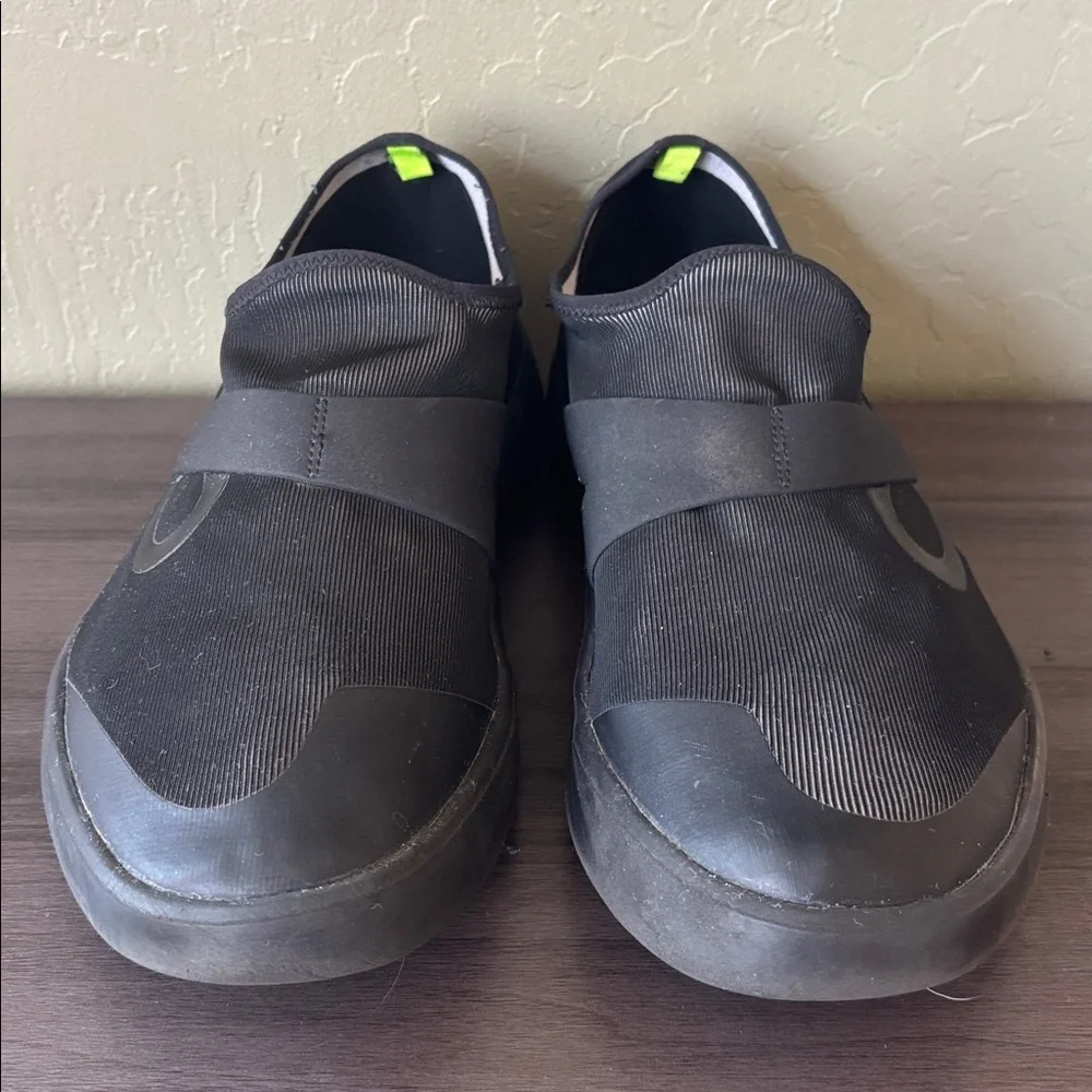 OOFOS OOmg Low Fiber Recovery Black‎ Slip On Mesh Shoes Size 11